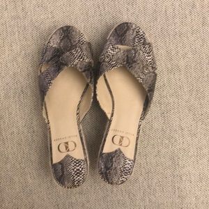 Kelsi Dagger Snakeskin Wedges